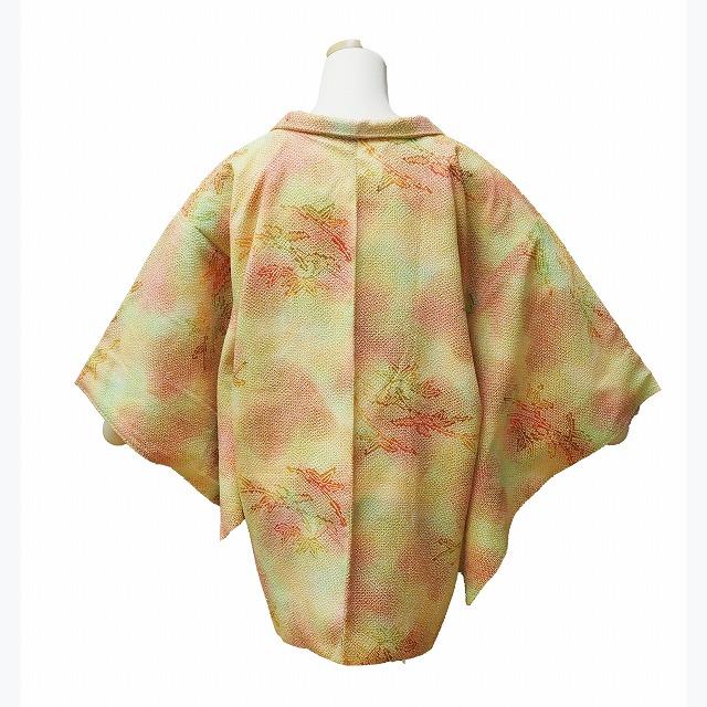 haori Jacket Aperture pattern 0084 haori Japanese vintage silk jacket haori Japanese clothing kimono fine pattern obi [used] japanese kimono japanese