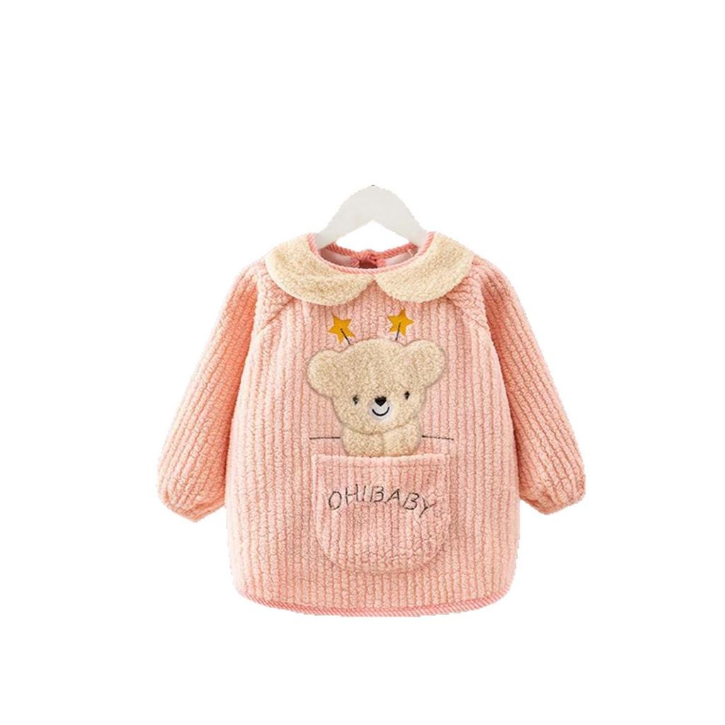 Stylish Waterproof Baby Coveralls for Autumn & Winter – Thickened, Stain-Proof Protective Clothing & Bib for Infants and Toddlers