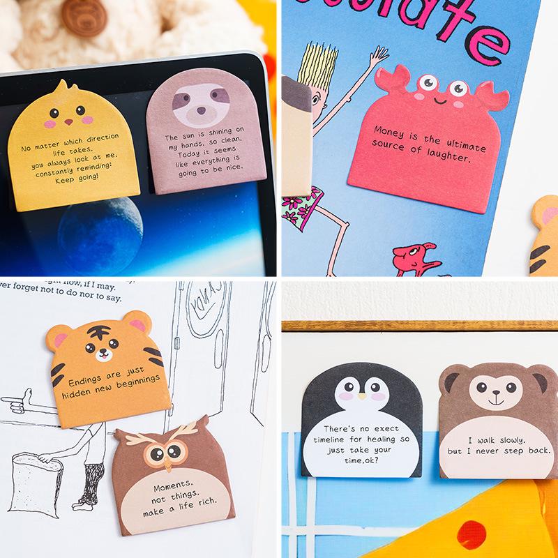 Alien Cartoon Sticky Notes: Cute, Customized, and High-End Animal Memo Set