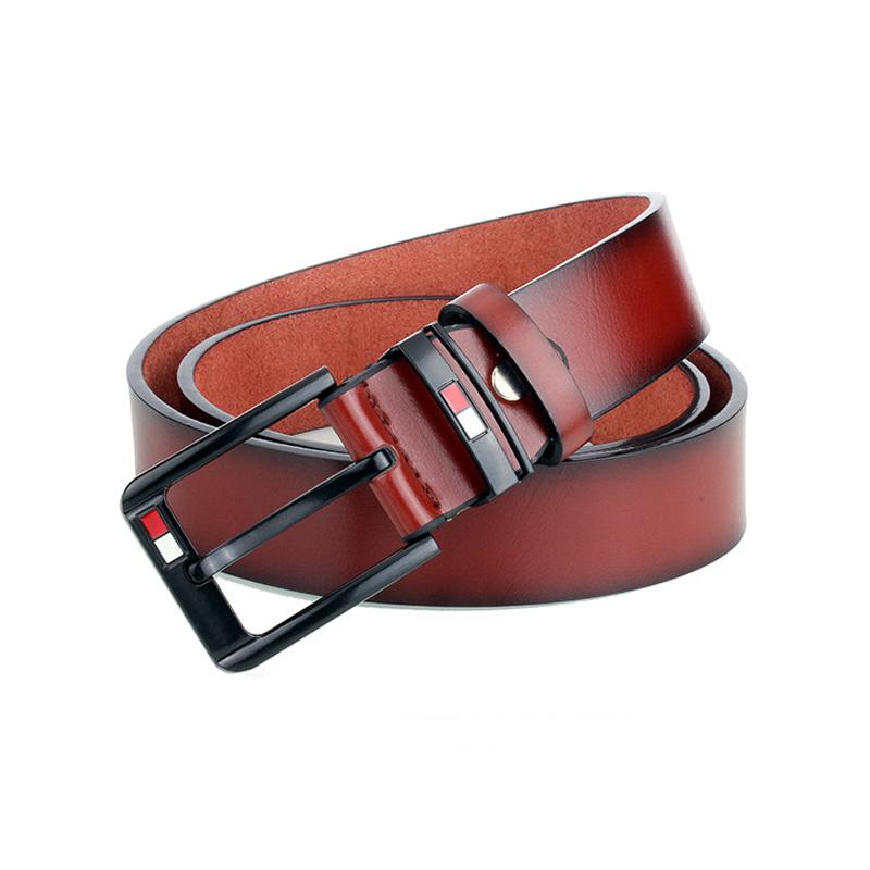 High Quality Leather Alloy Men's Belt Luxury Designer Brand