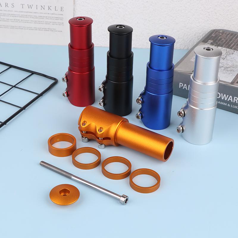 1Pc Bike Stem Fork Bicycle Handlebar Extension Riser Rise Up Bicycle Adapter Durable Power Mountain Cycling Part 120Mm