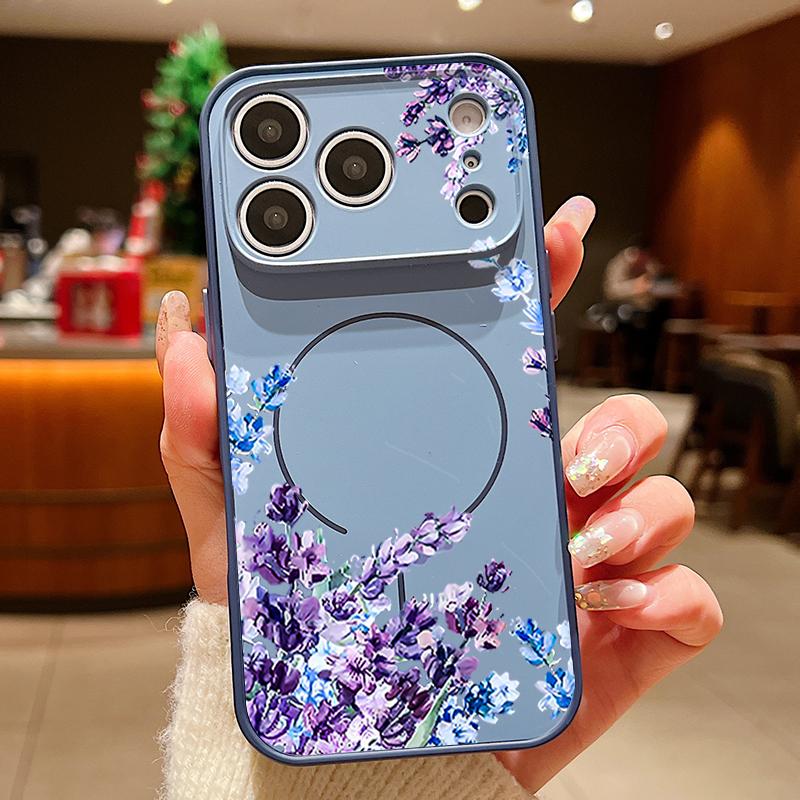 Simple Style Love Heart Pattern Case For iPhone 17 Pro Max Magnetic For Magsafe Hybrid Slim Matte Cover For iPhone 16 15 14 13 Pro Max