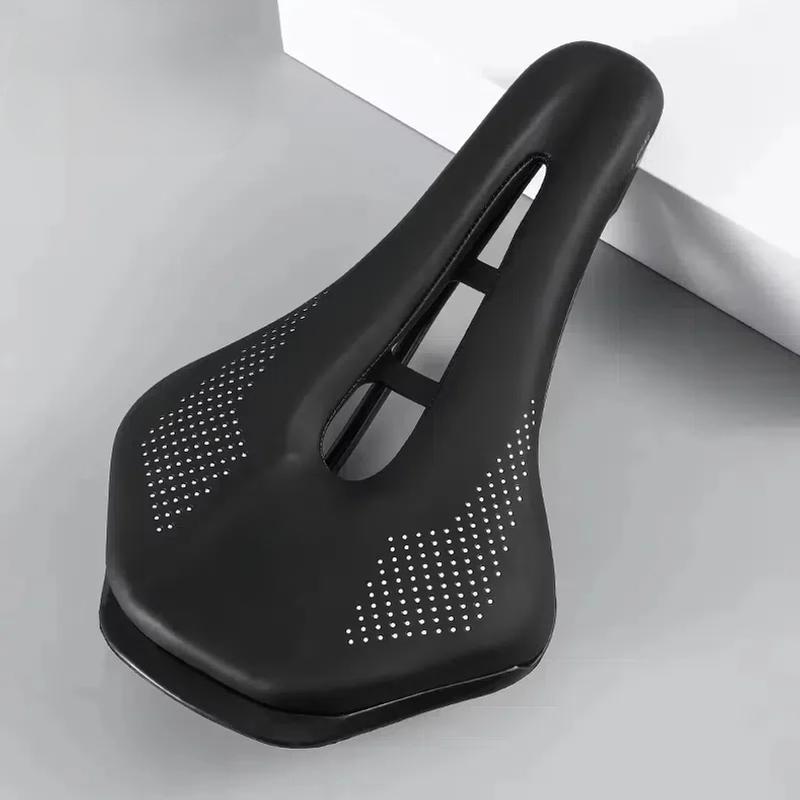 Ultralight Mountain Bicycle Saddle MTB Short Nose Road Bike Seat PU Leather Hollow Prostatic Saddle Bicycle Parts