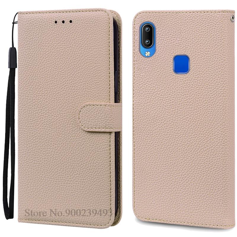 

Для чехла Coque Vivo Y91 Чехол Vivo 1820 1816 1817 1811 Силиконовый кошелек Чехол-книжка Для чехла Vivo Y95 Чехол Vivo 1807 Y 91 95 Чехол для телефона For Vivo Y91 бежевый