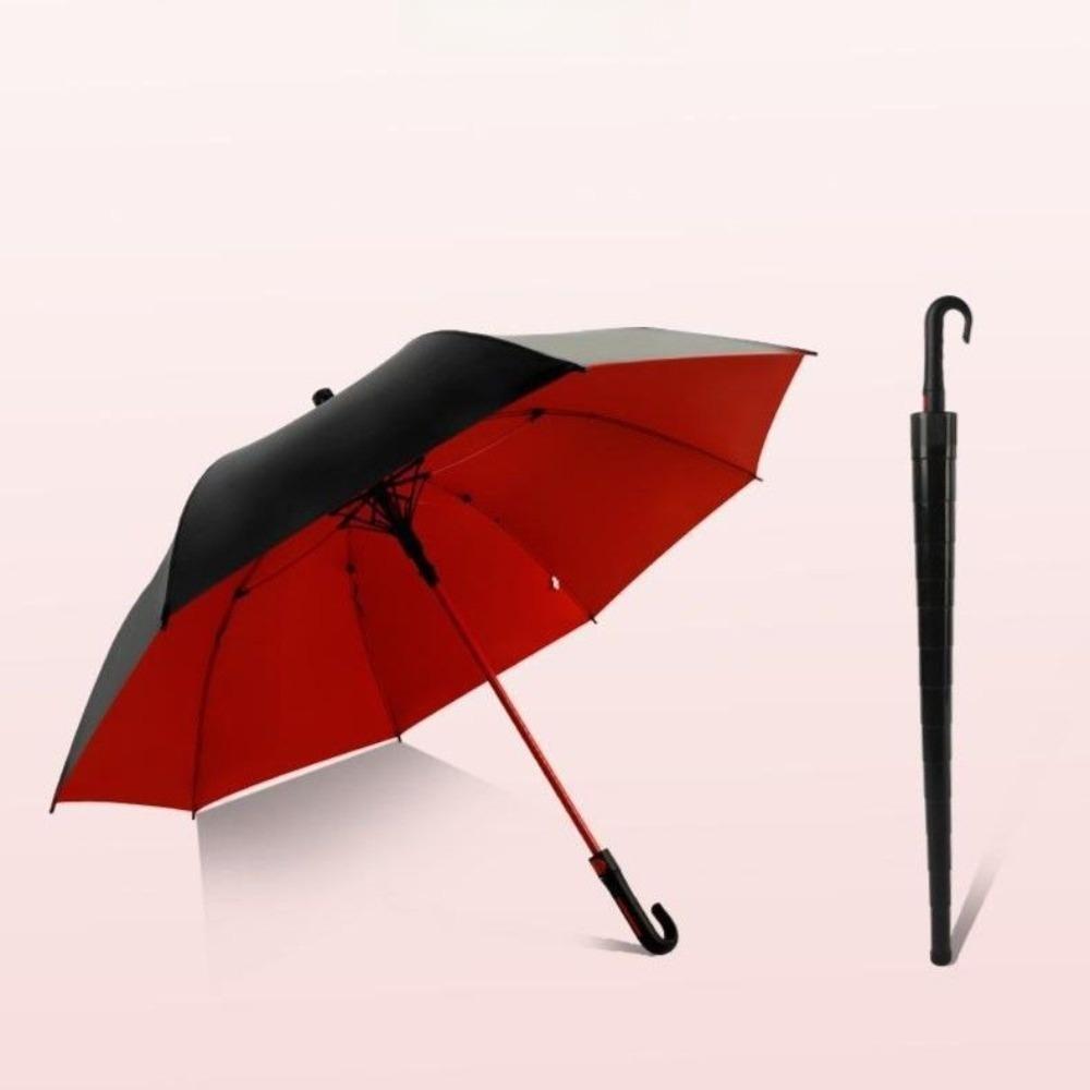 Lightweight Sun Rain Parasol Large Reinforced 8-Bone Automatic Umbrella Wind-resistant with Waterproof Sleeve