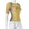 Haut Y2k à imprimé de lettres T-shirts graphiques transparents pour femmes Vêtements Manches courtes Esthétique Ropa De Mujer Moulant Sexy Streetwear