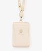 Afternoon Tea Living JQ55 Pass Case with Cord Reel and Motif Charm, Beige