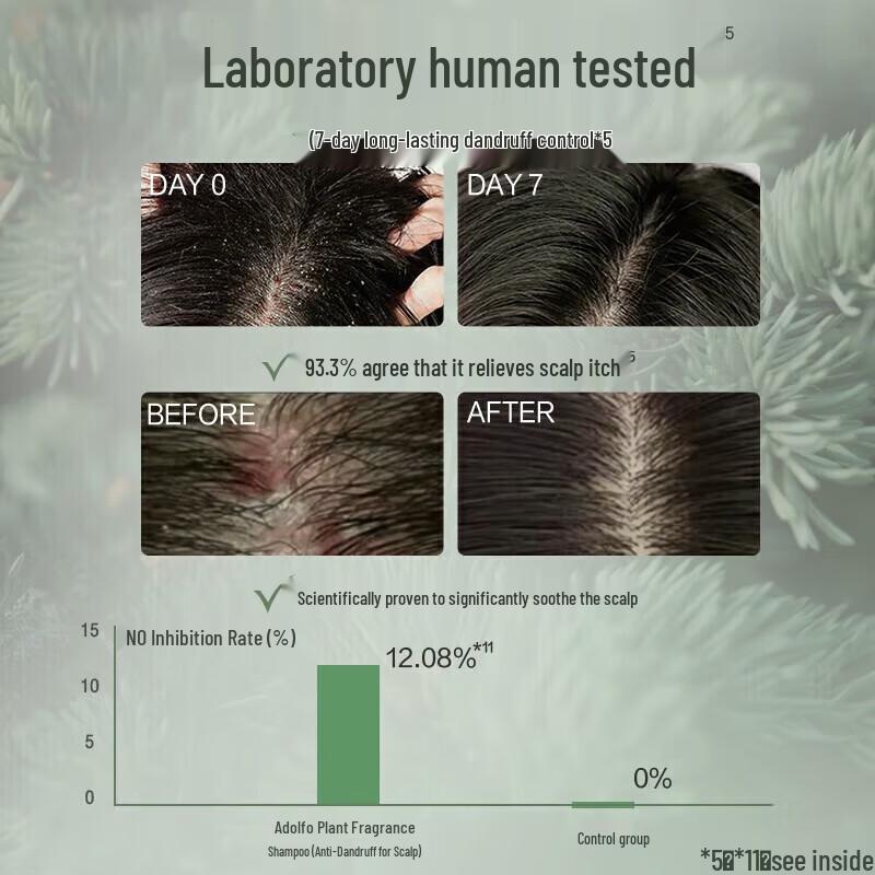 Adolph Natural Plant Fragrance Anti-Dandruff Oil Control Shampoo