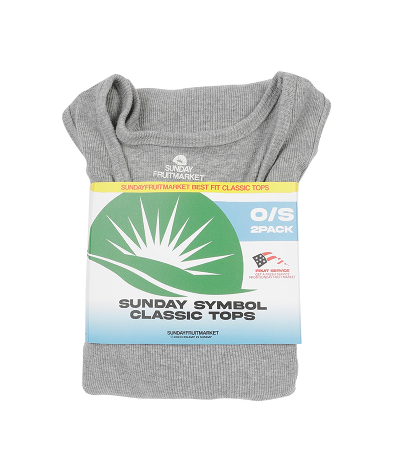 Sunday Fruits Market Sunday Sleeveless 2Packs Gray Gray