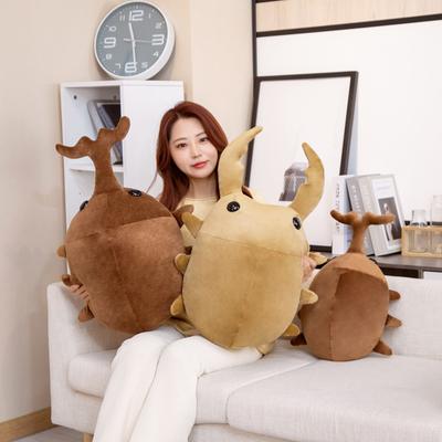 Simulation Insect Beetle Rhinoceros Beetle Doll Plush Toy Beetle Saw Shovel Doll Doll