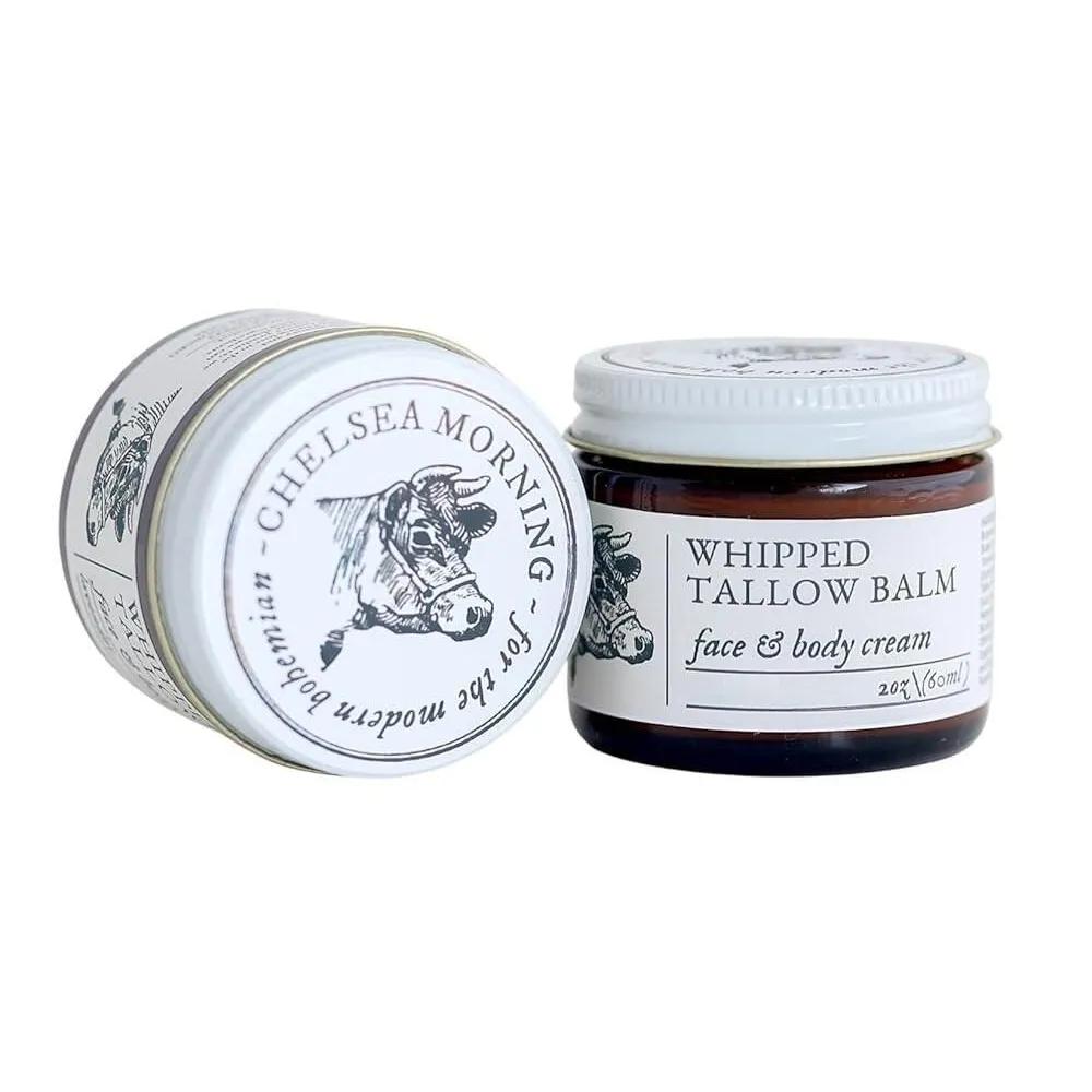 

Grass-fed Beef Tallow Face & Body Cream - 56.7g 2oz Pasture-raised Tallow + Jojoba Shea Butter Dry
