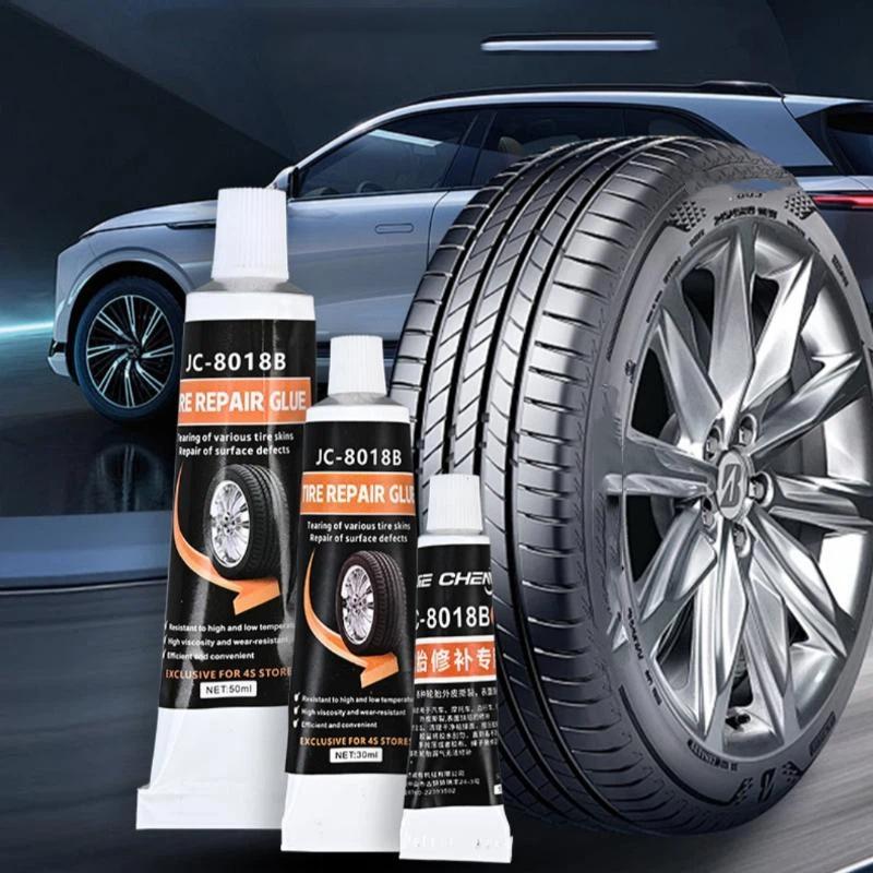 Car Bike Tire Repair Paste High Temp Resistant Black Glue Remover for Emergency Repair in Garage and Road Trips