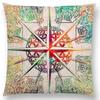 New Dreamy Sun Moon Stars Colorful Lotus Eternity Mandala Gorgeous Floral Pattern Design Prints Cushion Cover Pillow Case