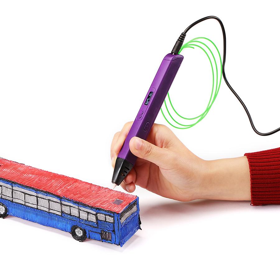 3D Professional Printing 3D Pen With OLED Display Support ABS PLA Filament Drawing Pen for Doodling Art Craft Making Tool