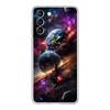 Transparent Phone Case Cover for Samsung Galaxy S25 S24 S23 S22 S20 S21 FE Ultra S25 Edge Plus 5G Capas Universe Starry Sky Moon