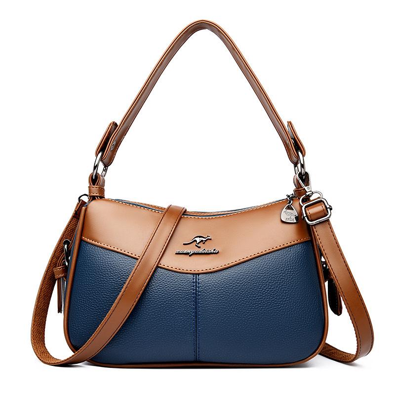 New Fashionable and Versatile Wear-resistant and Durable Ladies Handbag - Trendy Patchwork Crossbody and Shoulder Bag