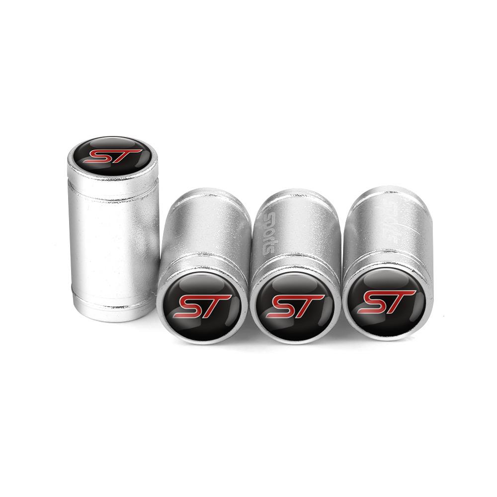 4Pcs Aluminum Alloy Car Wheel Tire Valve Caps Air Tyre Stem Cover Case Plugs Airtight For Ford ST Line Focus X 2 3 Mustang