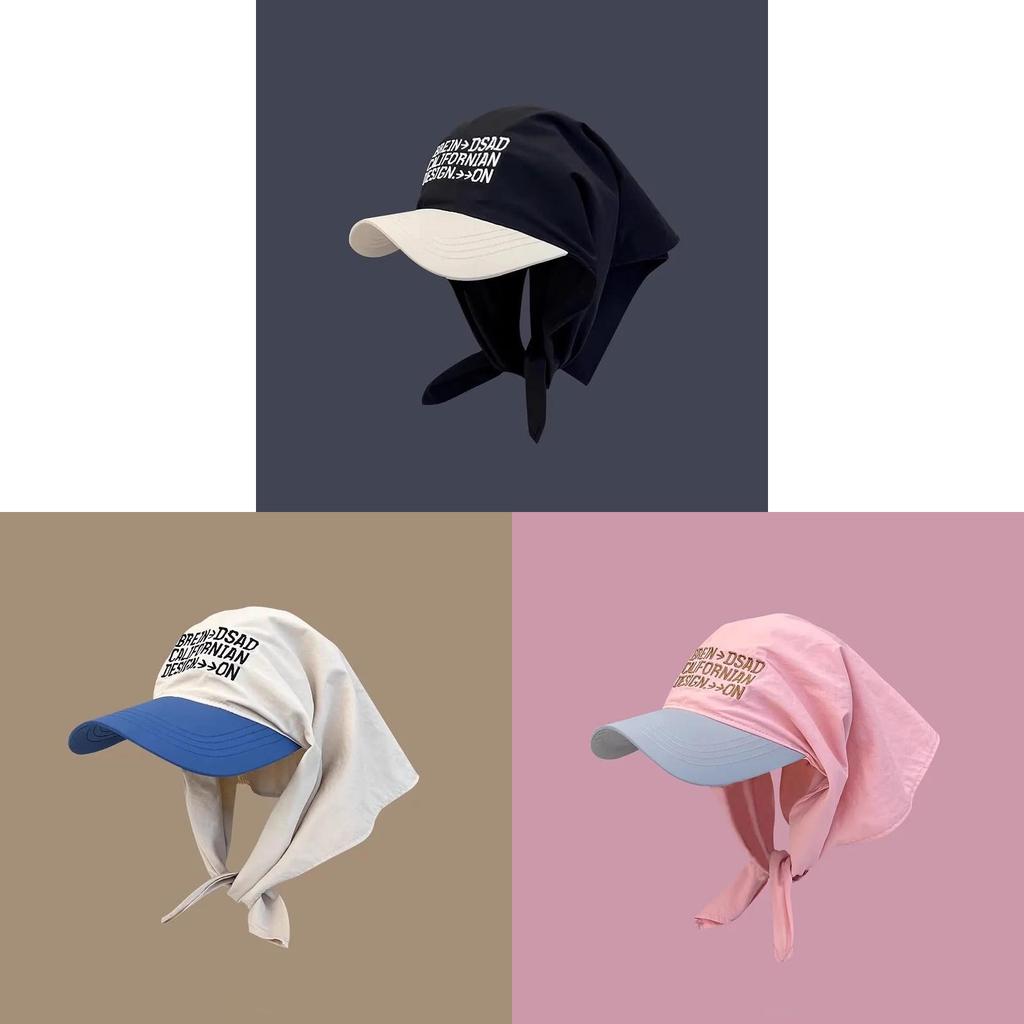 Cappello estivo con protezione solare, cinturino regolabile e motivo ricamato per attività all'aperto