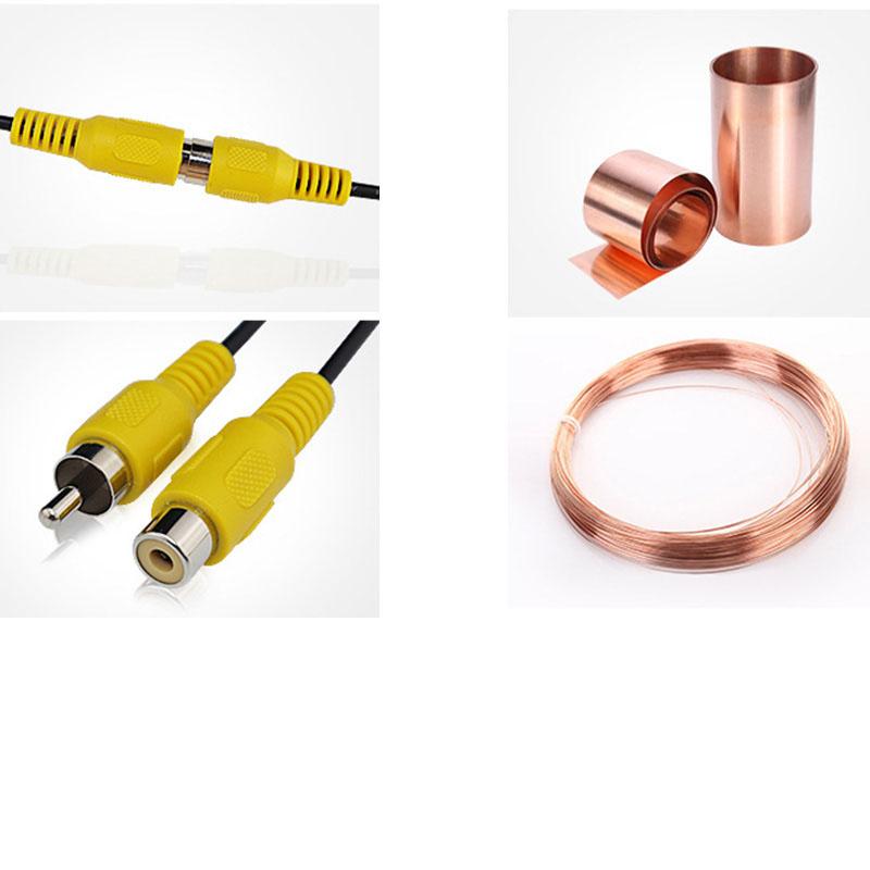 15cm Audio 2pin Rca Female or Male Audio Cable Extension Av Single Head Video Plug Stereo Extension Wire Tools Connector