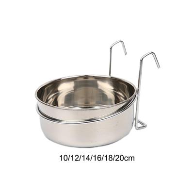 Stainless Steel Dogs Bowl Sturdy Dog Feeder Food Holder for Kitten Small Dog Crate Bunny Feeder Small and Medium Dogs Cats