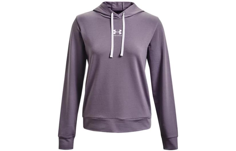 Under Armour Rival Sweatshirts Women s Purple Hooded Moderate Regular 1369855-530 S
