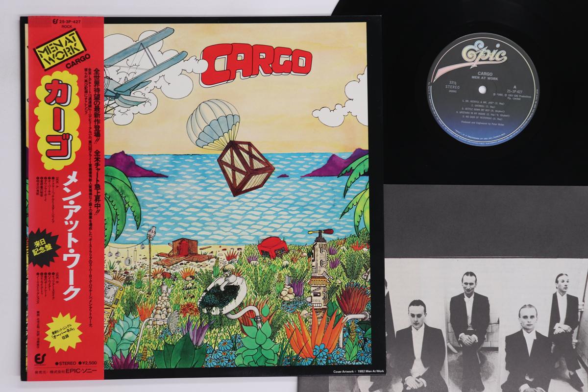 

LP Record MEN AT WORK - Cargo 253P427 EPIC 1982 Japan Obi Rock Used