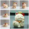 Waving Arm Lucky Cat Car Decoration Cartoon Cat Maneki Neko Ornament  Christmas