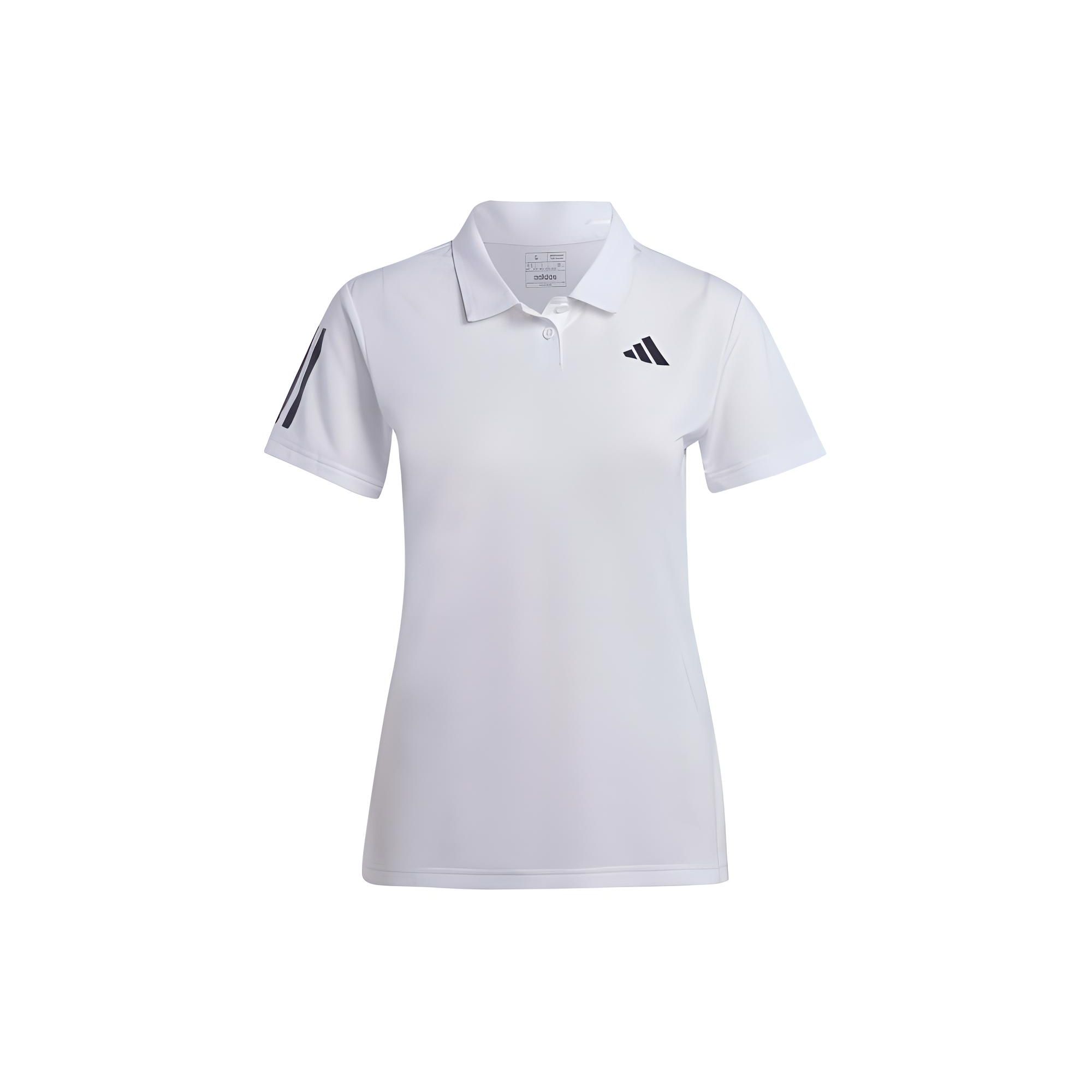 

Adidas Striped Loose Fit Polo Shirt Women Tops White HY2703 XL