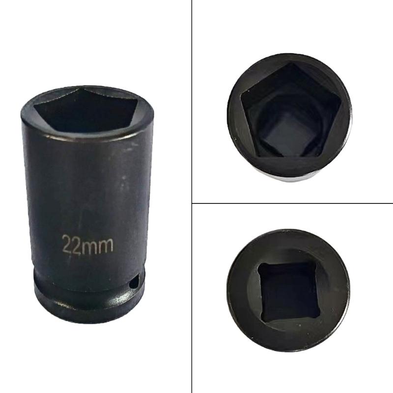 Upgraded Carbon Steel 1/2Inch Drive 13/16Inch Pentagon Socket Pentagon Socket Tool for Pentagonal Nut and Bolts
