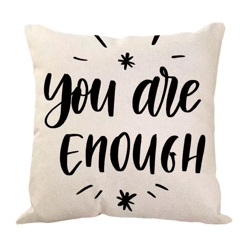 New Valentine's Day Love Letter Pattern Pillow Cover Sofa Pillow Cover