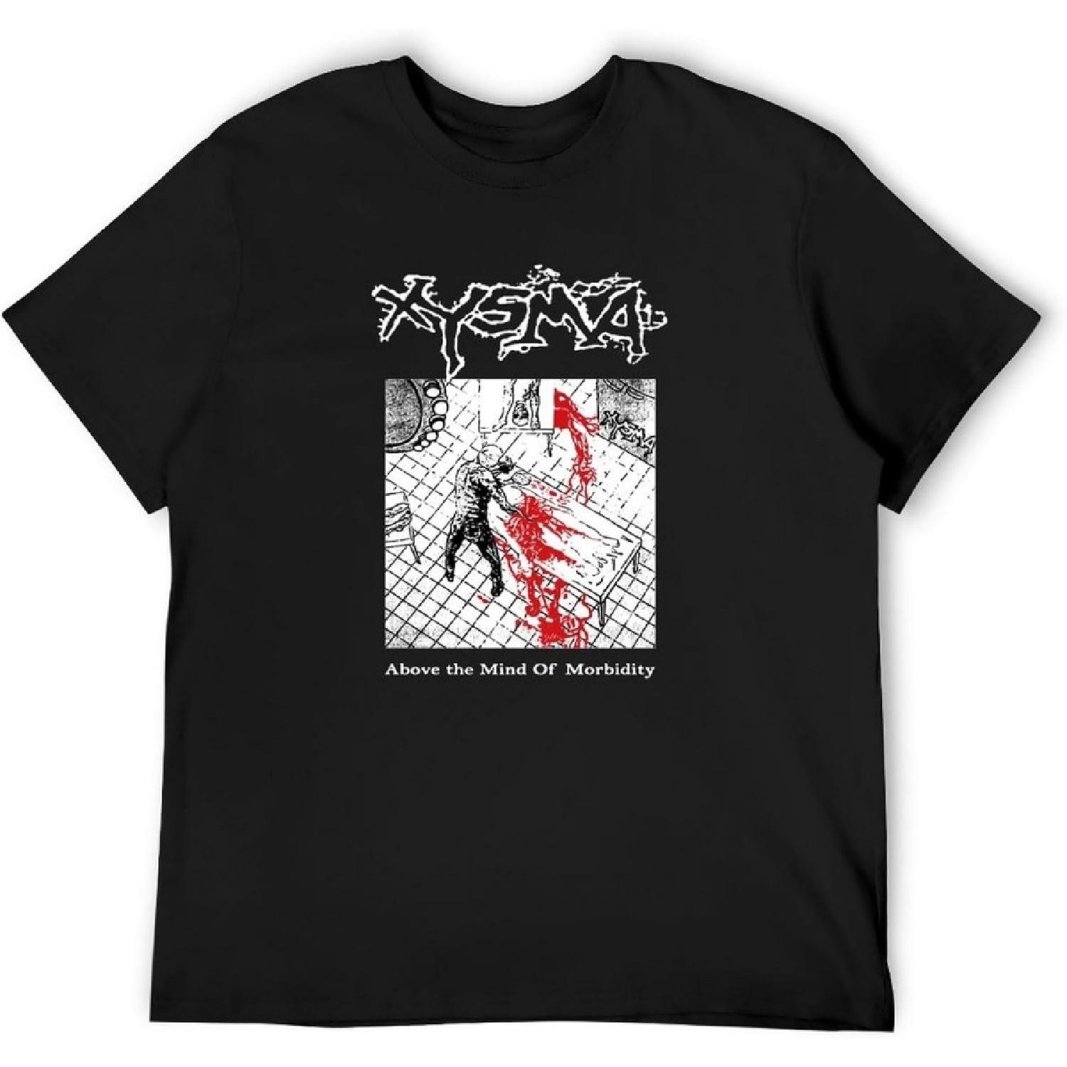 BAI HUA TREE Morbidity T-Shirt Finland 80S Grind Death Metal Retro Vintage Black XXXXXL разноцветный