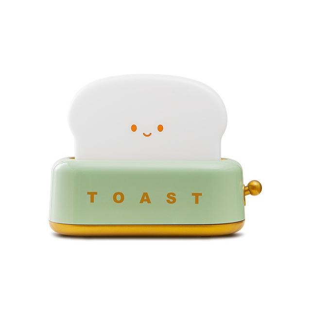 LED Children Night Light Toast Lamp Rechargeble Bread Maker Lights Bedroom Decor Mood Light Sleeping Lamps Novelty Lighting