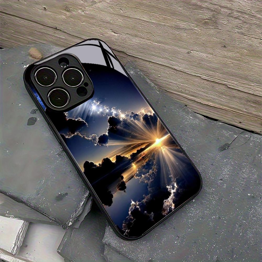 Sunset Landscape For iPhone 12 13 14 15 16 17 Plus Pro Max Anti-Drop Smooth Touch Protective Shockproof Cellphone Cover Shell