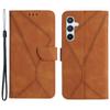 HT05 For Samsung Galaxy S24 FE Case Leather Magnetic Clasp Wallet Flip Phone Cover