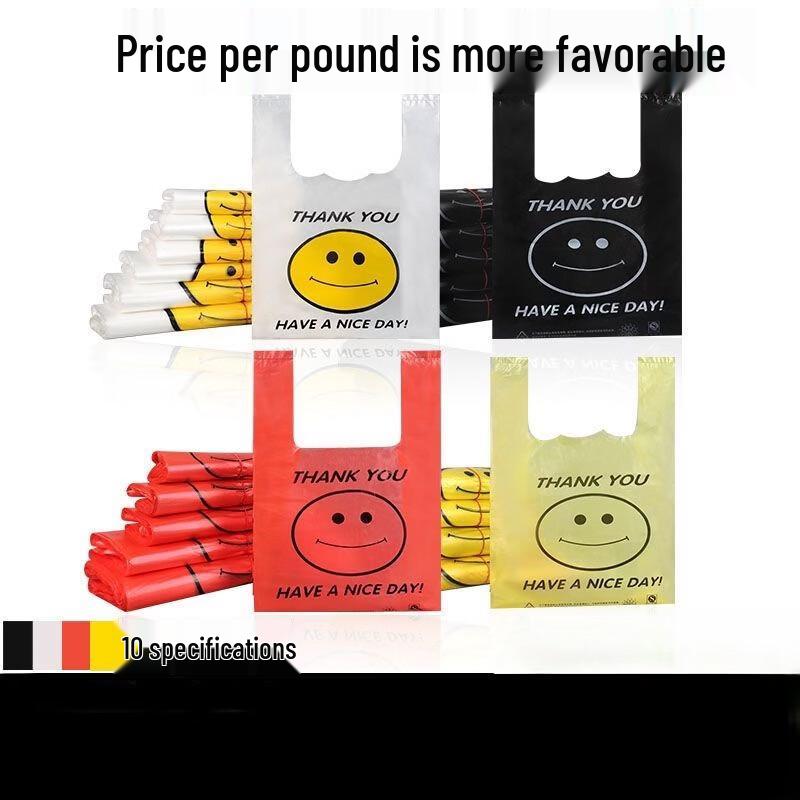 Anfeng Gul Smiley Ansikte Förtjockad Plastkasse