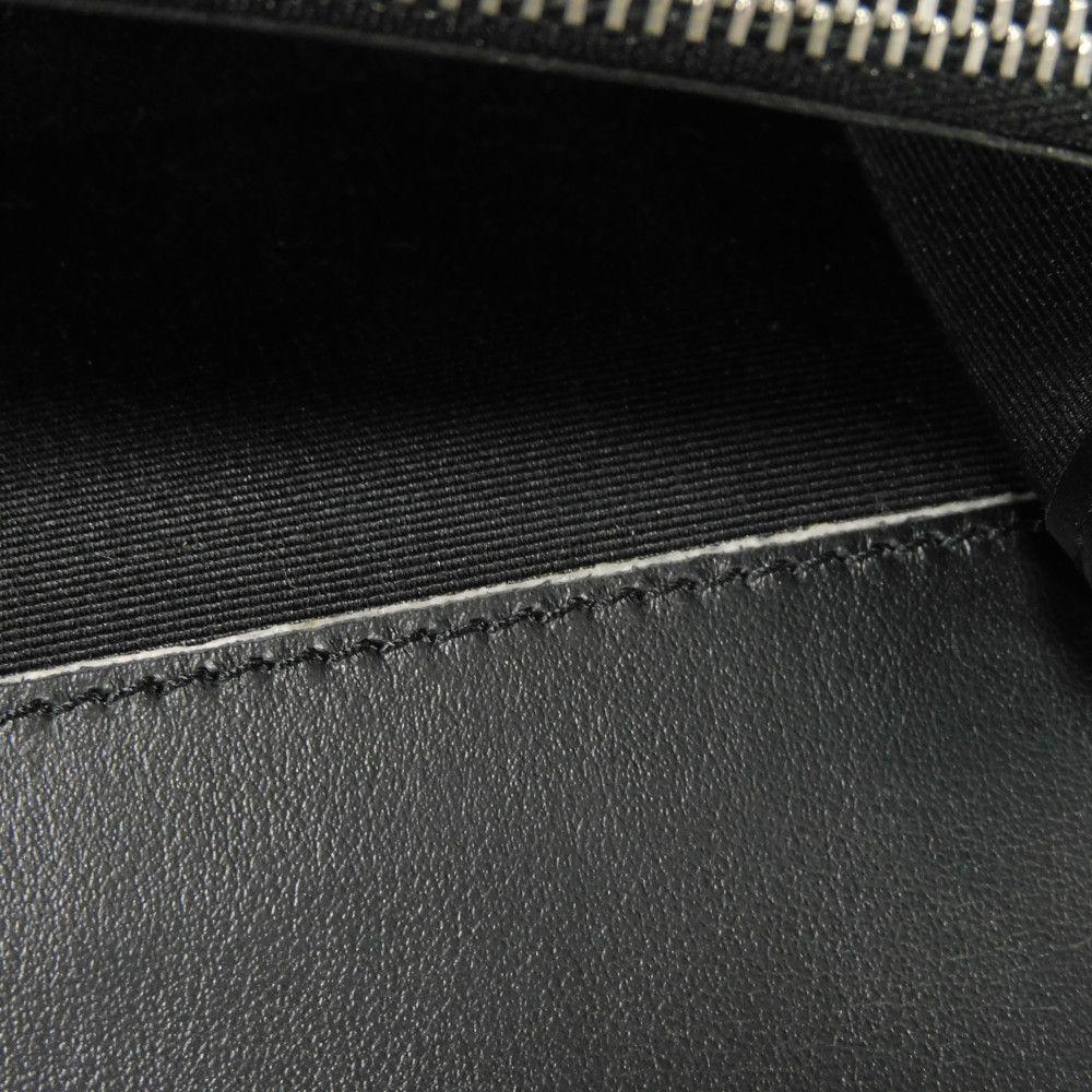 Used 11033 Embossed Check Continental Wallet 8054850 7940 Smooth Calfskin Bifold Unused Logo Foil Stamping Black Men's