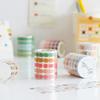 Yoofun 5*300cm Color Dots Decorative Adhesive Washi Tape Masking Tape DIY Scrapbooking Sticker Label Japanese Stationery