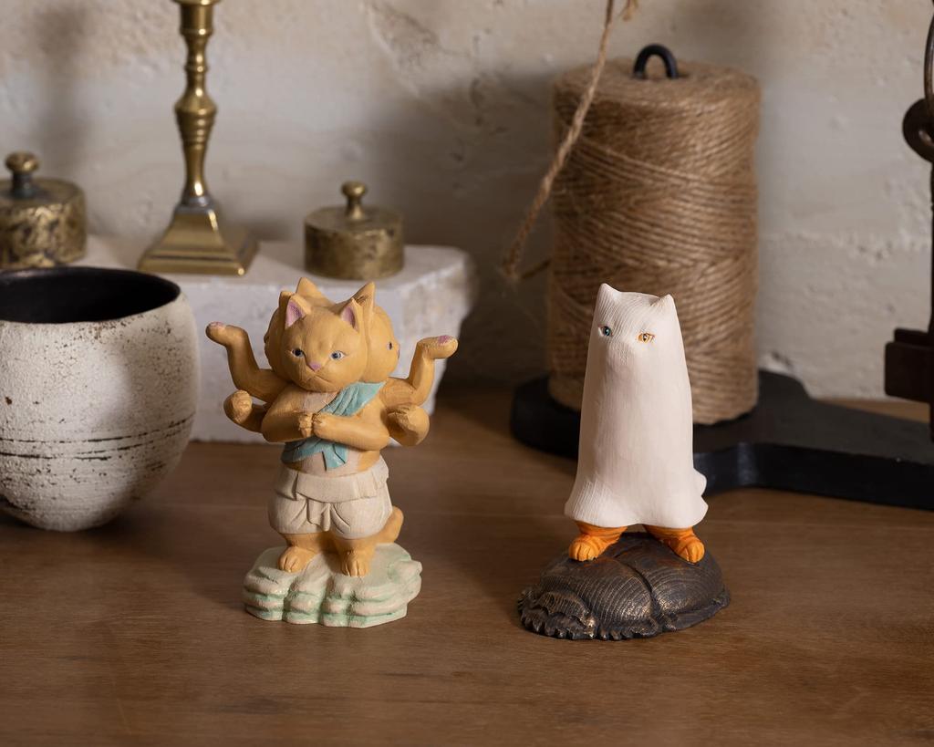 Cat Medjed Sculptor supervised by Butsuya Buddhist beckoning ornament Medjed Buddha, God, Sakai, statue, talisman, cat, (NB Shin)