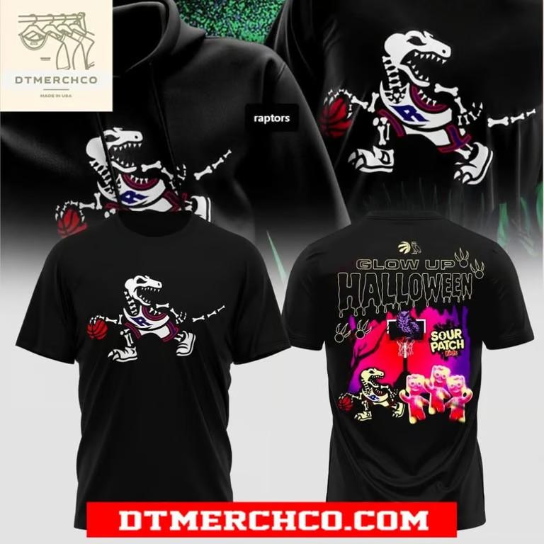 Футболка унисекс Raptors x Sour Patch Halloween Glow Up M