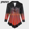 JPNTKY Camicie e Bluse Casual da Donna a Manica Lunga con Scollo a V