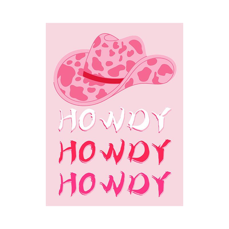 Pink Abstract Wall Art Canvas Poster Living Room Bedroom Core Decorative Painting