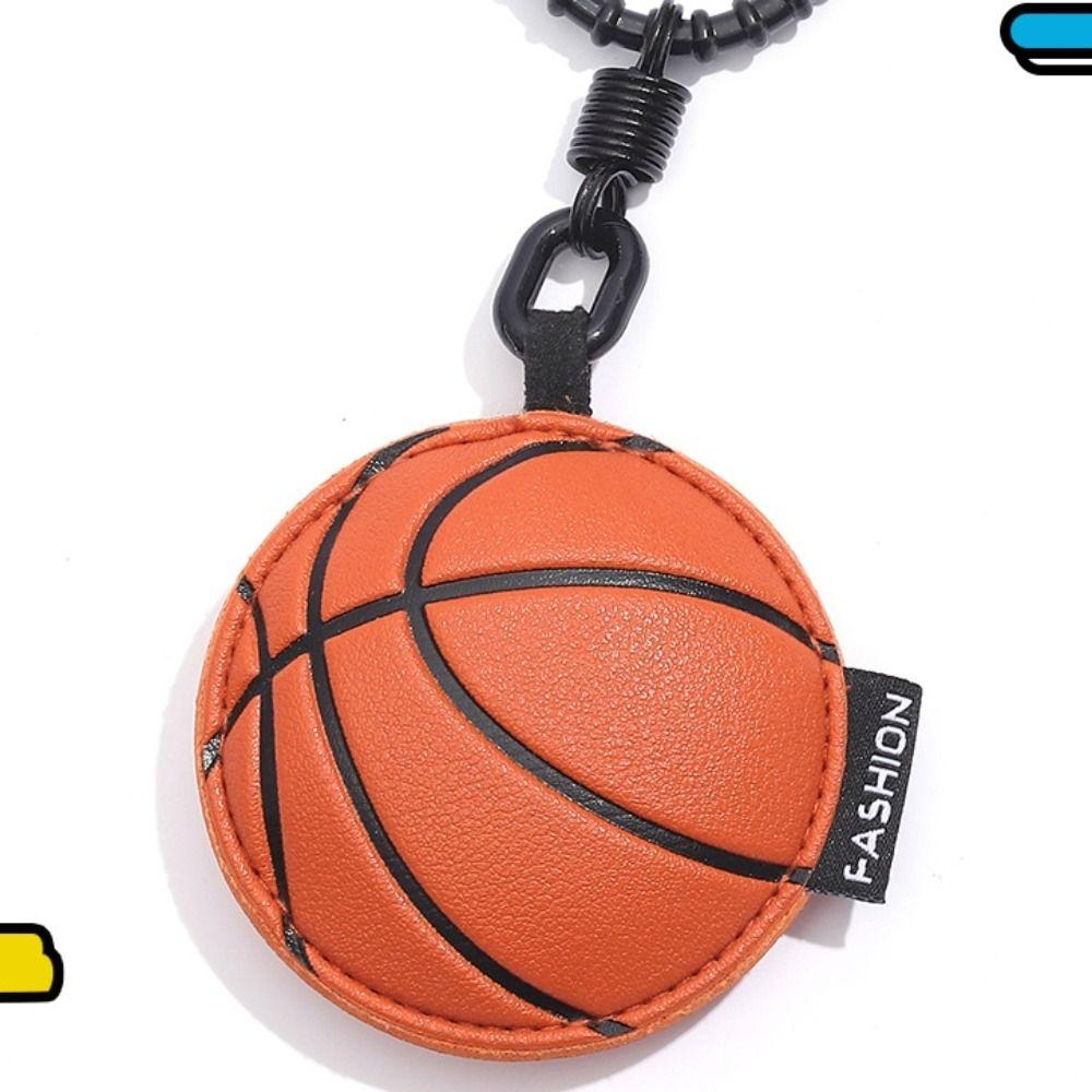 Volleyball Rugby Football Pendant Basketball Car Key Ring Fashion Ball Leather Keychain  Gift