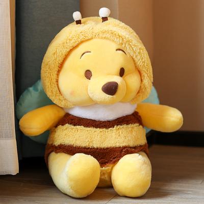 25-50cm Cute Winnie the Pooh Cosplay Bee Plush Toy Very Soft Stuffed Anime Doll Kawaii Cuddly Bear Plushies Birthday Gifts