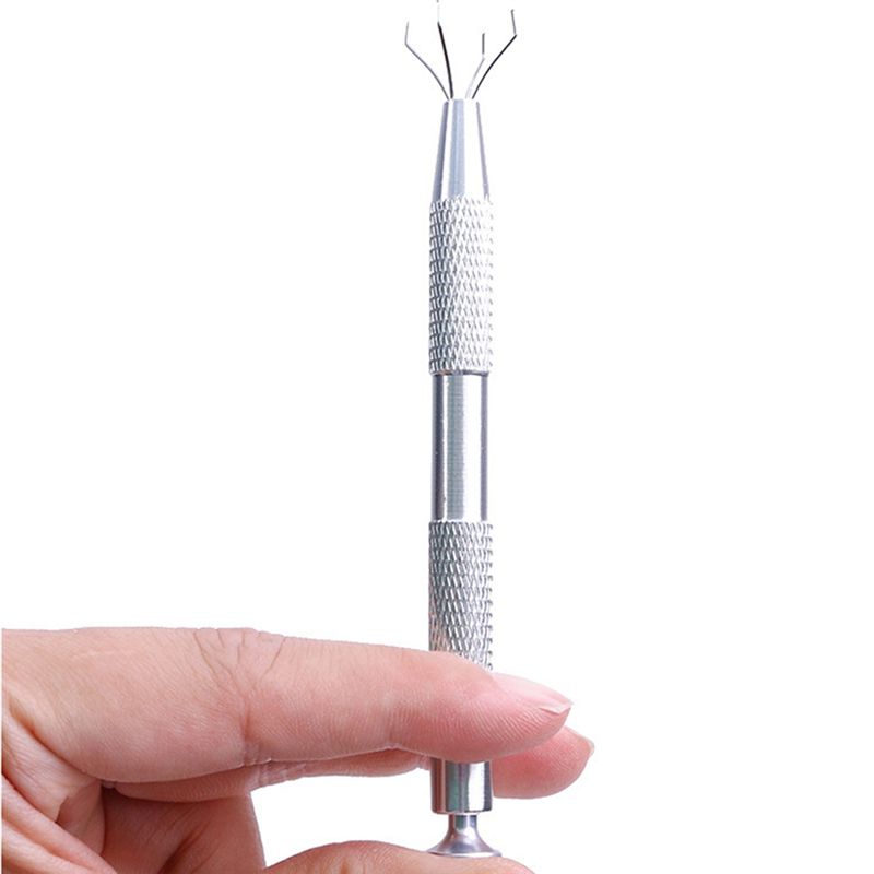 A34R 4 Jaw Pick Up Tool 4 Jaw Gripper For IC Chip Electronic Component Nail Screw Clamping Hand Tool