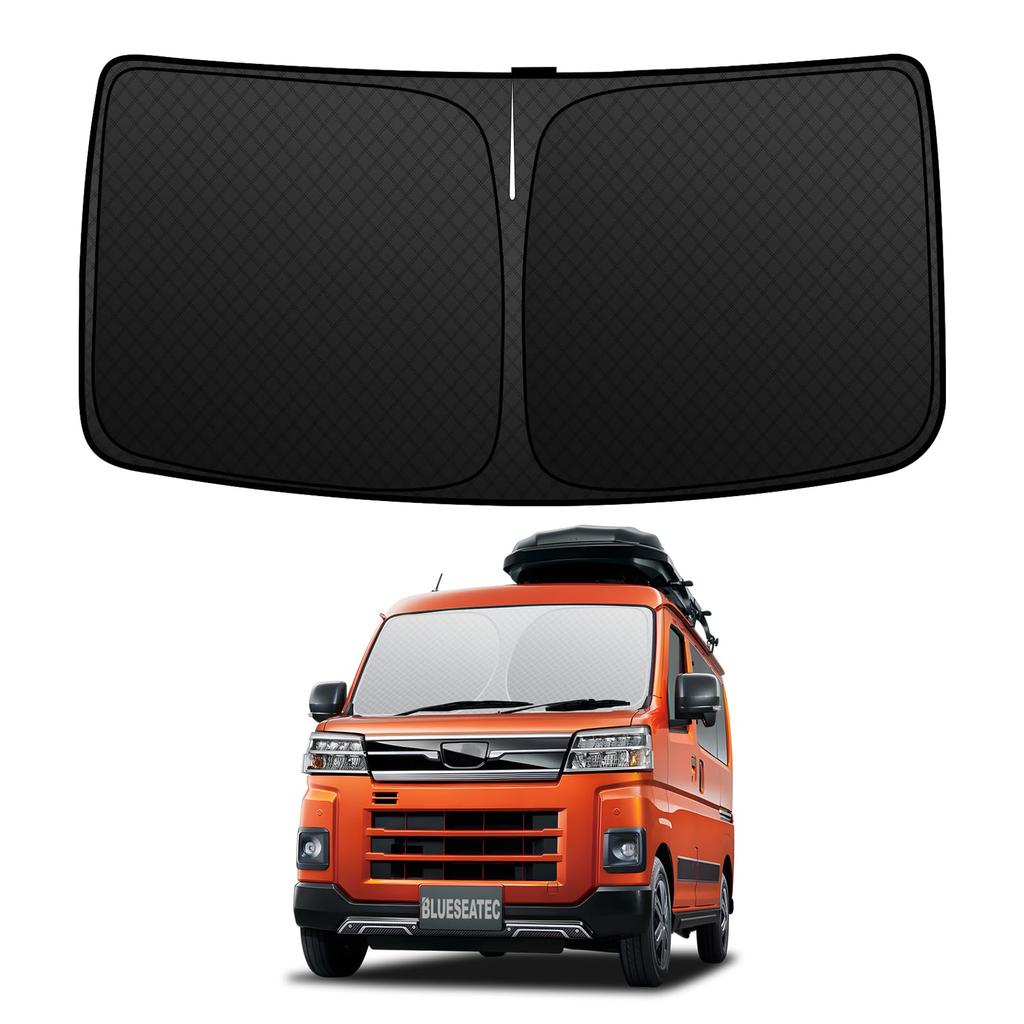 Windshield Sunshade for Daihatsu Hijet Cargo Atrai Pixis Subaru Sambar UV No Suction Cups Light Summer UV Easy Installation and Interior Includes