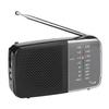 AM/FM Radio with Speaker Mini Transistor Radio with Strap Battery Powered Radio Telescopic Antenna for Emergency Use
