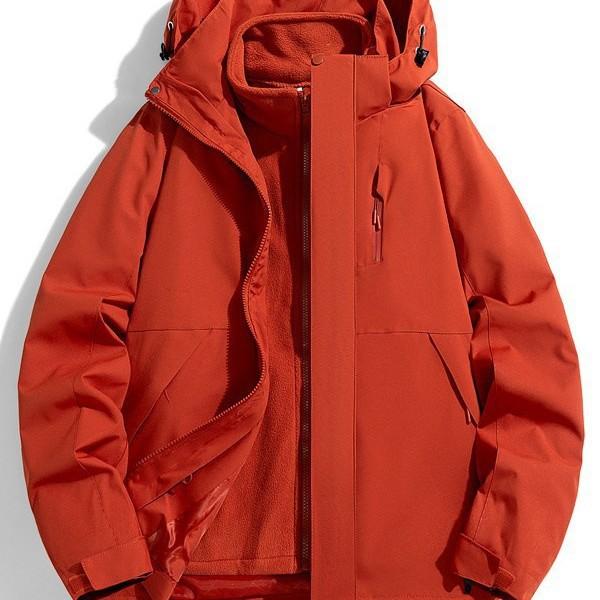 Jacket Men's and Women's Same Three-in-one Windproof and Waterproof Autumn and Winter Outdoor Mountaineering Jacket