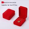 Pink Velvet Jewelry Box with Rounded Corners for Earrings, Bracelets, Rings, and Gifts