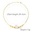 Wind Titanium Steel Diamond Chain Necklace Light Luxury Niche Design Female Collarbone Chain