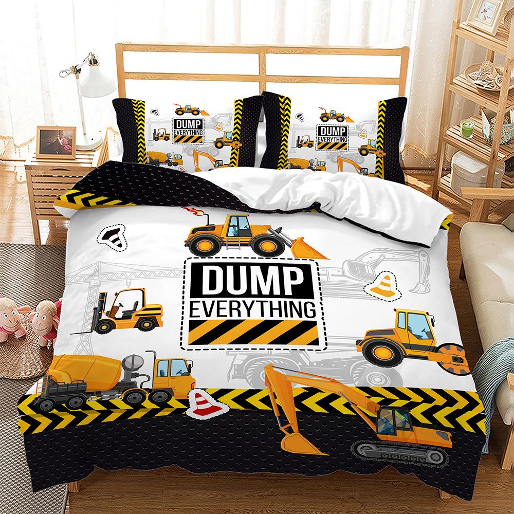 

Kit Excavator 3D Digital Printing Three-Piece Set Four-Piece Set Two-Piece Set 135 * 200 (two-piece set) 90g